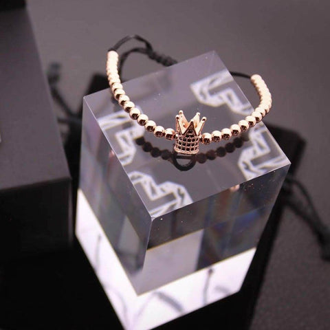 Image of Bracelet Ajustable Couronne Hématite - Crown P Bracelets
