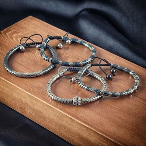Image of Bracelet Ajustable Homme Maille Luxe - Iguane Bracelets