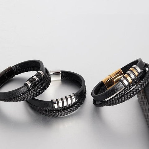 Image of Bracelet Homme Cuir - Spiker G Bracelets