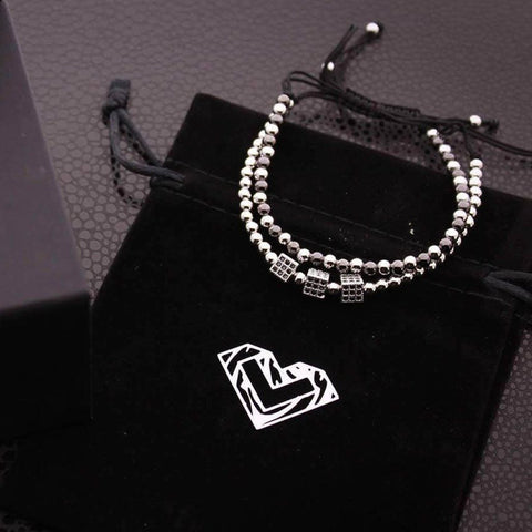Image of Ensemble Bracelets Ajustables Fines Perles - Lity Game S Bracelets