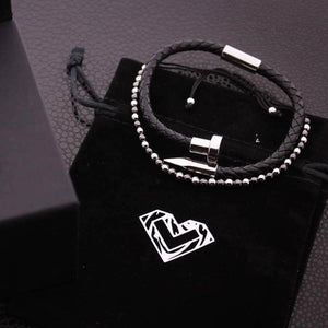 Ensemble Bracelets Pointe de Clou et Perles - Discovery S