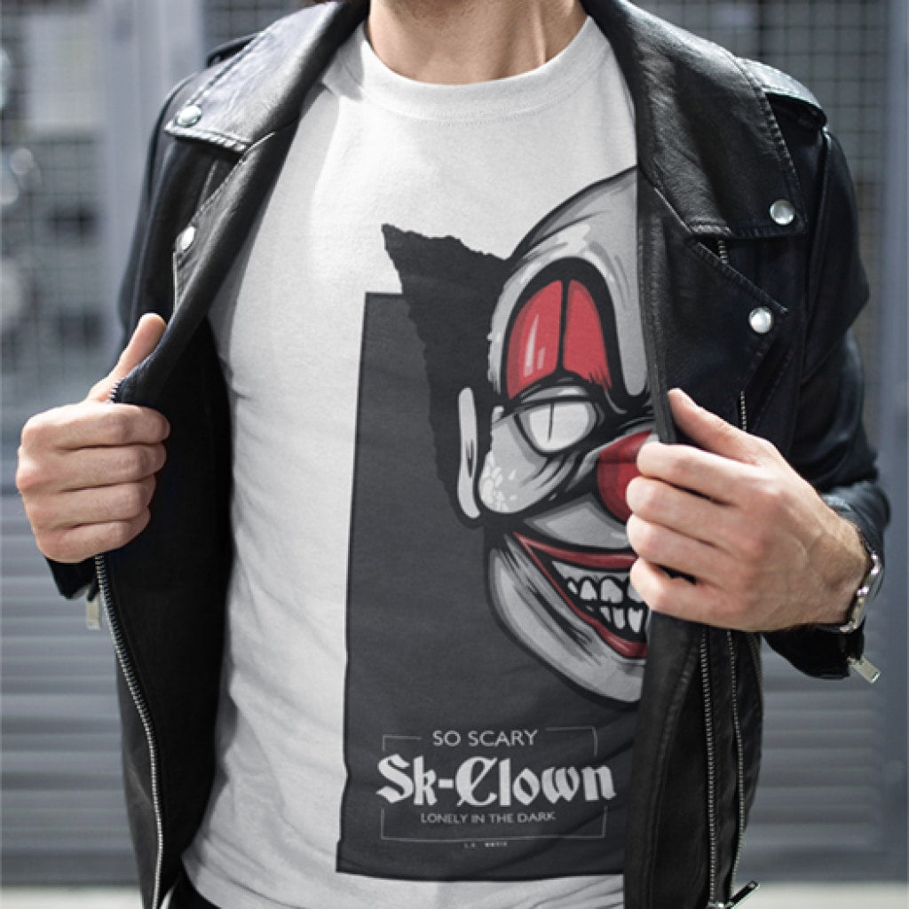 T-Shirt Clown In The Dark Homme / Blanc Xs