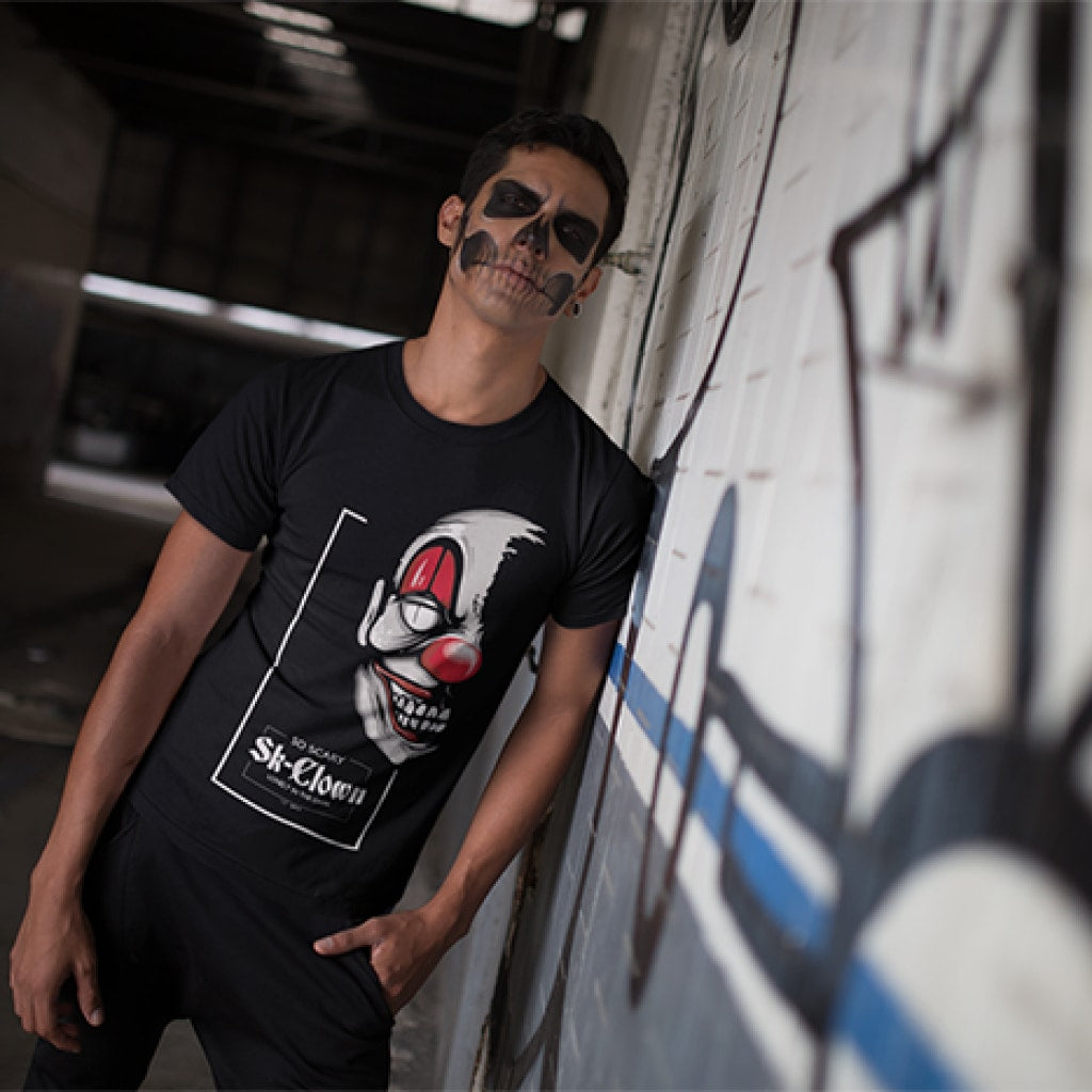 T-Shirt Clown In The Dark Homme / Noir Xs