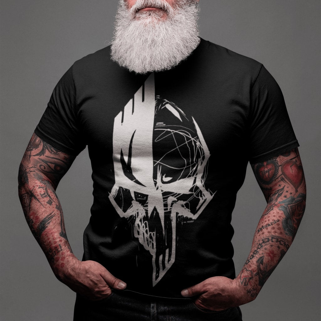 T-Shirt Dark Skull Homme / Noir Xs